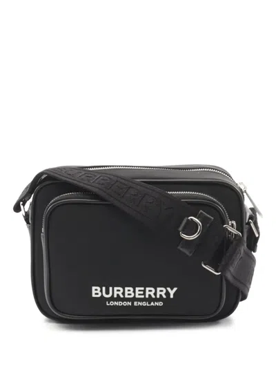 Pre-owned Burberry 2020s Logo-print Crossbody Bag In Black