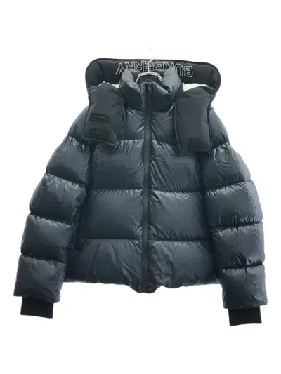 Pre-owned Burberry 2020s Quilted Down Jacket In Blue