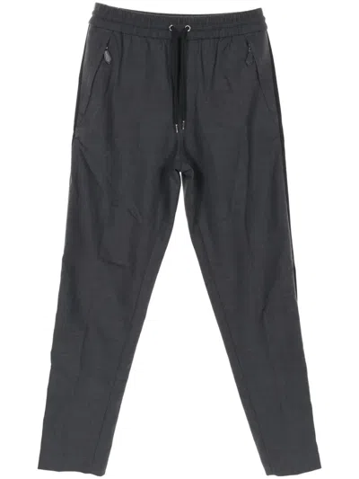 Pre-owned Burberry 2020s Side-stripe Trousers In Grey