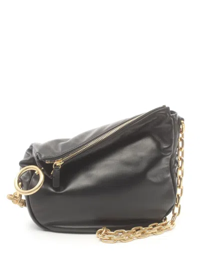 Pre-owned Burberry 2020s Small Knight Shoulder Bag In Black