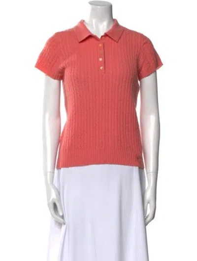 Pre-owned Burberry 2021 Cashmere Polo In Pink