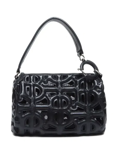 Pre-owned Burberry 2022 Rhombi Shoulder Bag In Black