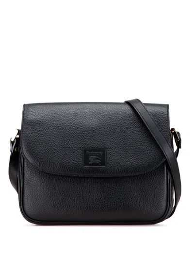 Pre-owned Burberry 20th Century Leather Crossbody Bag In Black