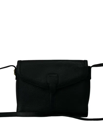 Pre-owned Burberry 20th Century Leather Crossbody Bag In Black
