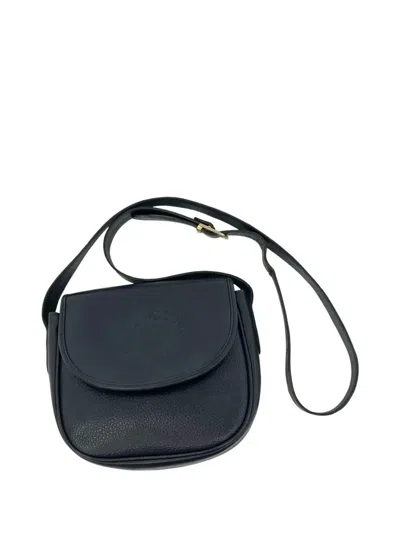 Pre-owned Burberry 20th Century Leather Crossbody Bag In Blue
