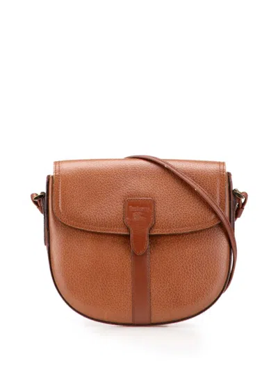 Pre-owned Burberry 20th Century Leather Crossbody Bag In Brown