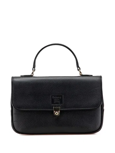 Pre-owned Burberry 20th Century Leather Handbag In Black