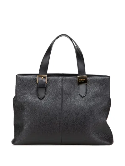 Pre-owned Burberry 20th Century Leather Tote Bag