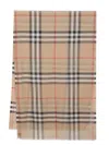 Burberry Giant Check Wool And Silk Scarf