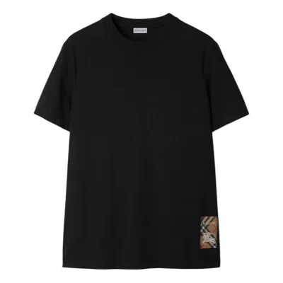 BURBERRY Burberry 26 Check Label Cotton T-shirt 'Black'
