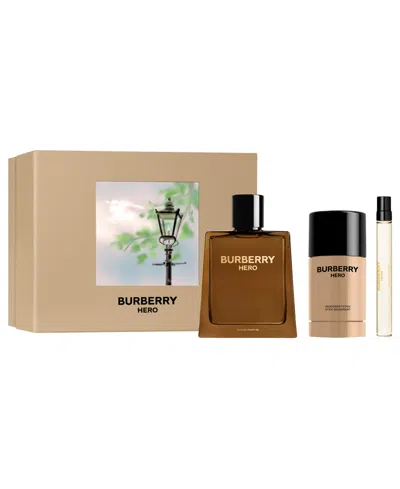 Burberry 3-pc. Hero Eau De Parfum Set In Transparent