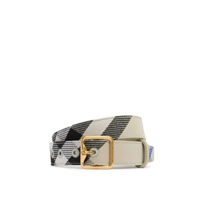 Burberry 30mm Madeira Checked Belt Women In Beige