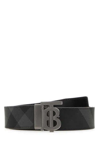 Burberry 35mm Reversible Plaque Belt For Men In Black