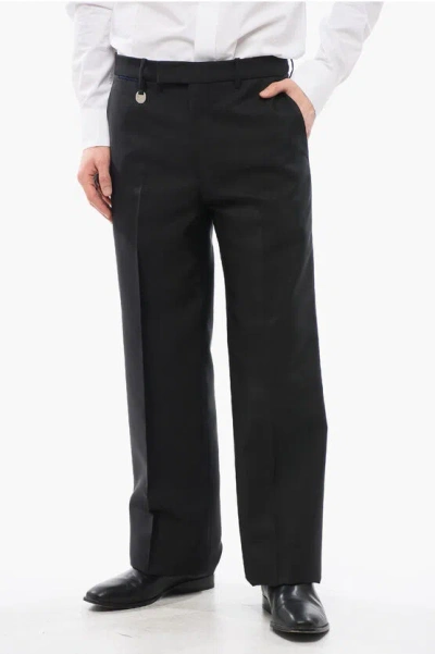 BURBERRY 4-POCKETED SILK BLEND PANTS