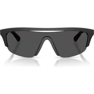 Burberry 40mm Irregular Sunglasses In Matte Black/dark Grey