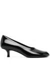 Burberry Asymmetric-toe Slip-on Pumps In Schwarz