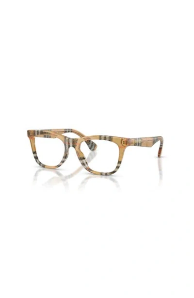 Burberry 45mm Square Optical Glasses In Neutral