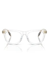 Burberry Kids'  45mm Square Optical Glasses In White
