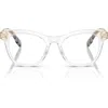 Burberry Kids'  46mm Cat Eye Optical Glasses In Metallic