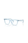 Burberry 47mm Square Optical Glasses In Blue