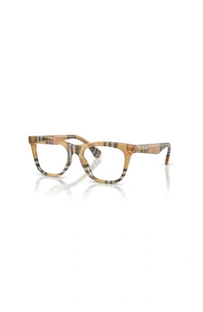 Burberry 47mm Square Optical Glasses In Brown