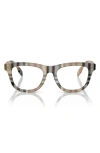 Burberry 47mm Rectangular Optical Glasses In Neutral