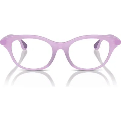 Burberry Kids'  47mm Square Optical Glasses In Pink