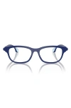 Burberry Kids'  49mm Rectangular Optical Glasses In Blue