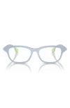Burberry Kids'  49mm Rectangular Optical Glasses In Gray