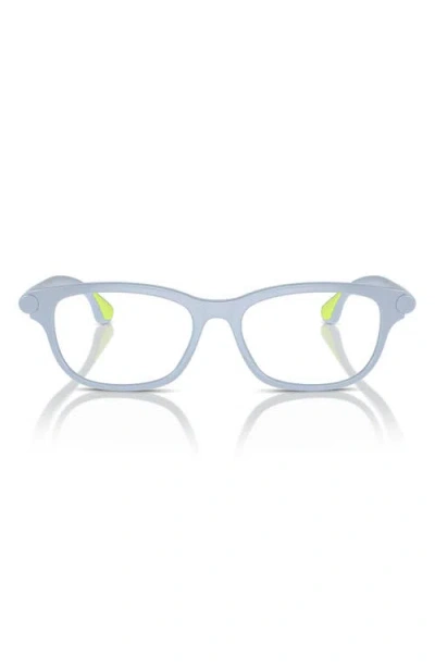 Burberry Kids'  49mm Rectangular Optical Glasses In Gray