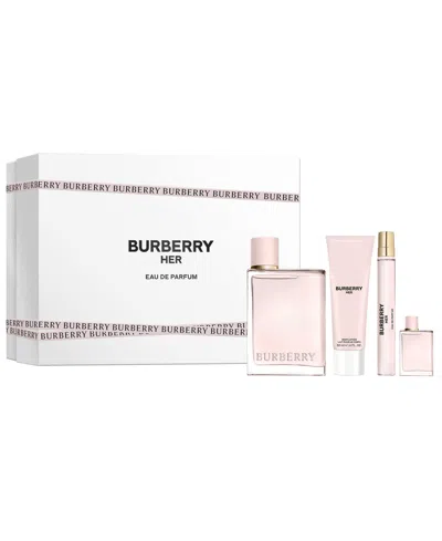 Burberry 4-piece Her Eau De Parfum Gift Set In No Color