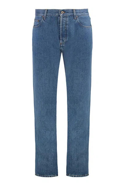 Burberry 5-pocket Slim Fit Jeans In Blue