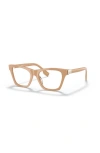Burberry 50mm Square Optical Glasses In Brown