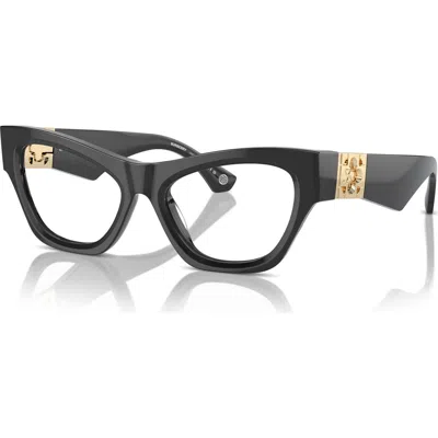 Burberry 51mm Cat Eye Optical Glasses In Black