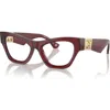 Burberry 51mm Cat Eye Optical Glasses In Red