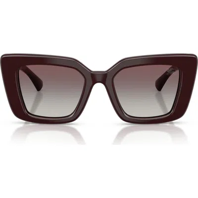 Burberry 51mm Cat Eye Sunglasses In Brown