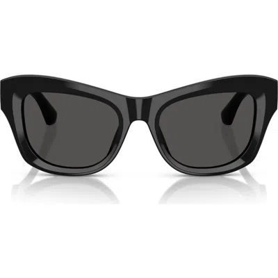 Burberry 51mm Cat Eye Sunglasses In Black