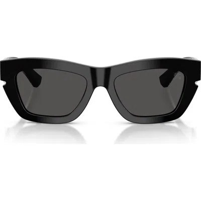 Burberry Eyewear Rectangular Frame Sunglasses In Black