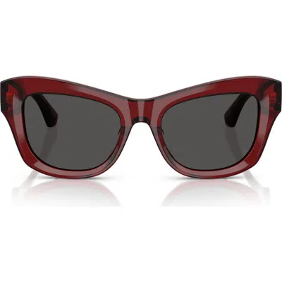 Burberry 51mm Cat Eye Sunglasses In Bordeaux