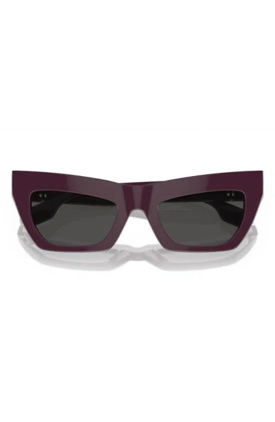 Burberry 51mm Cat Eye Sunglasses In Bordeaux