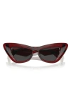Burberry 51mm Cat Eye Sunglasses In Bordeaux