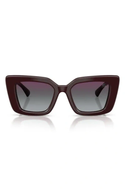 Burberry 51mm Cat Eye Sunglasses In Brown