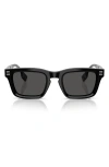Burberry 51mm Rectangular Sunglasses In Black
