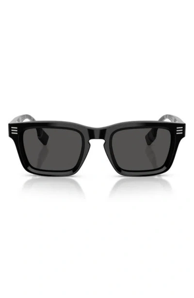 Burberry 51mm Rectangular Sunglasses In Black