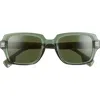 Burberry 51mm Rectangular Sunglasses In Green/dark Green