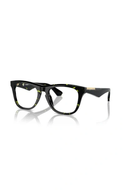 Burberry 51mm Square Optical Glasses In Black