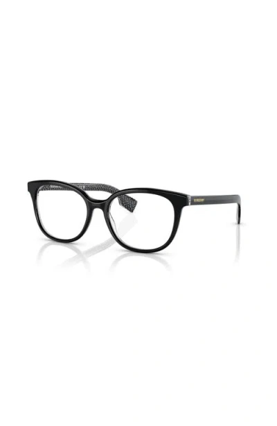 Burberry 51mm Square Optical Glasses In Black