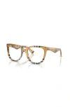 Burberry 51mm Square Optical Glasses In Brown