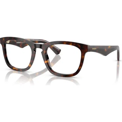 Burberry 51mm Square Optical Glasses In Multi