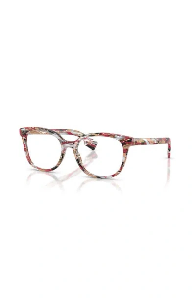 Burberry 51mm Square Optical Glasses In Multi